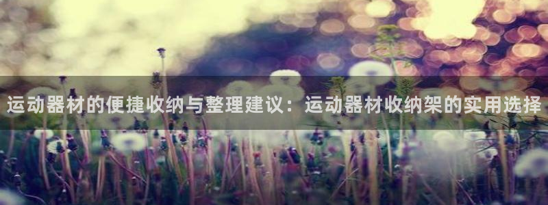 意昂5(KGAME)集团官网首页网址：运动器材的便捷收纳与整